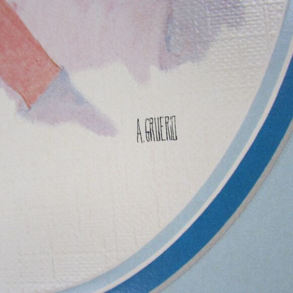 Gruerio Flower Child Prints Girls in Floral Hats Set of 3 Framed Boho Decor 70s - Picture 6 of 7